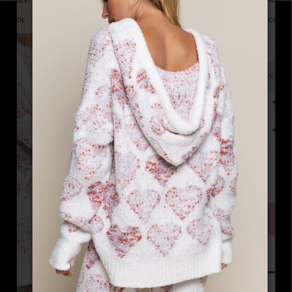 POL Hearts ♥️ Printed Lounge Top - Picture 5 of 7